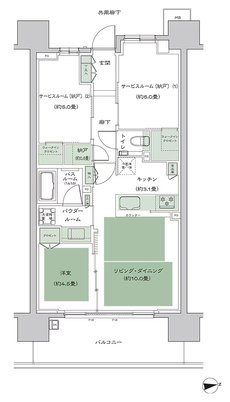 シティハウス天王寺堀越町 間取り B-3 type