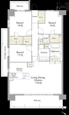 リコット三河安城本町 間取り M type