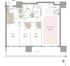 リーフシティ市川　ザ・タワー 間取り P-N95Eタイプ