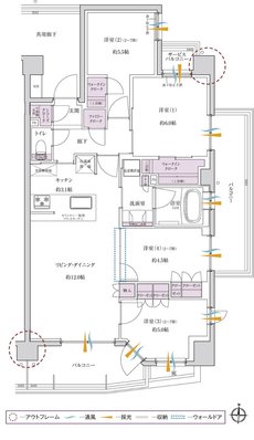 サンクレイドル西所沢ステーションウィズ 間取り G type