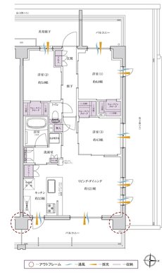 サンクレイドル西所沢ステーションウィズ 間取り L type
