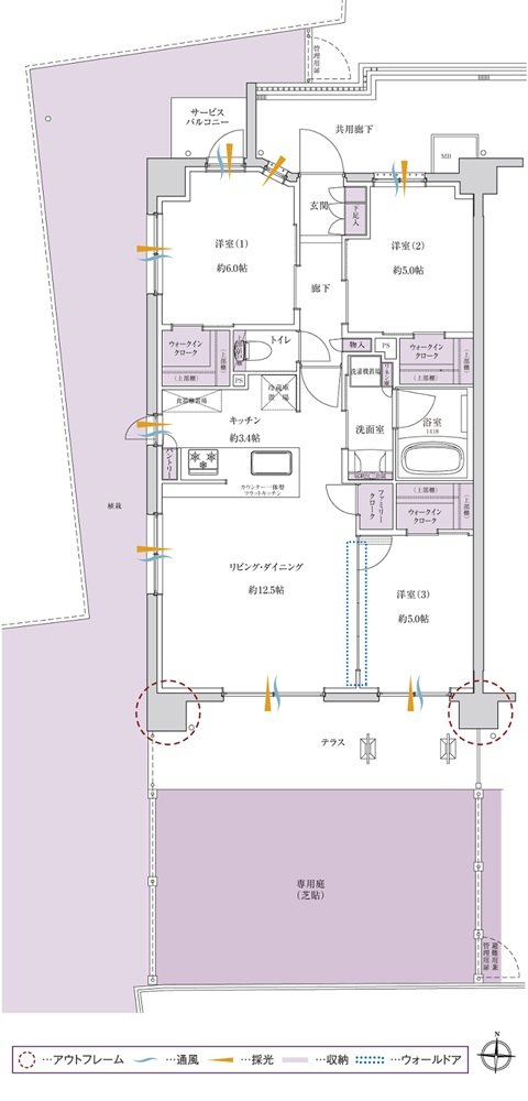 サンクレイドル西所沢ステーションウィズ 間取り Ag type