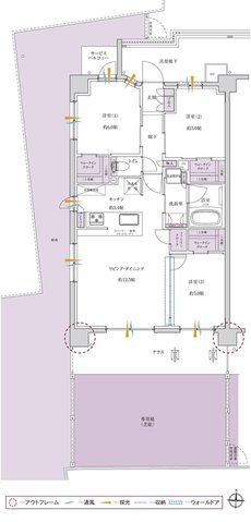 サンクレイドル西所沢ステーションウィズ 間取り Ag type