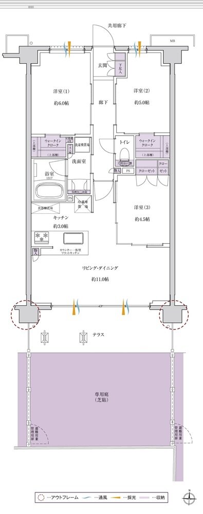 サンクレイドル西所沢ステーションウィズ 間取り Bg type
