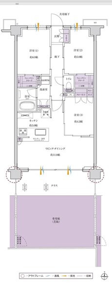 サンクレイドル西所沢ステーションウィズ 間取り Bg type