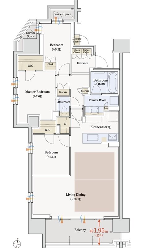 パークホームズ刈谷アネシア 間取り SKタイプ
