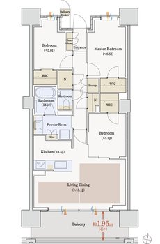パークホームズ刈谷アネシア 間取り SHタイプ