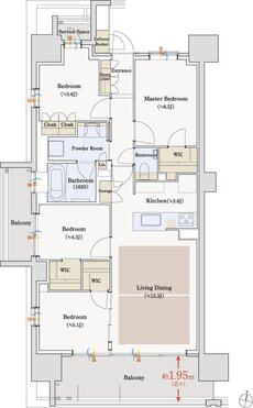 パークホームズ刈谷アネシア 間取り SAタイプ