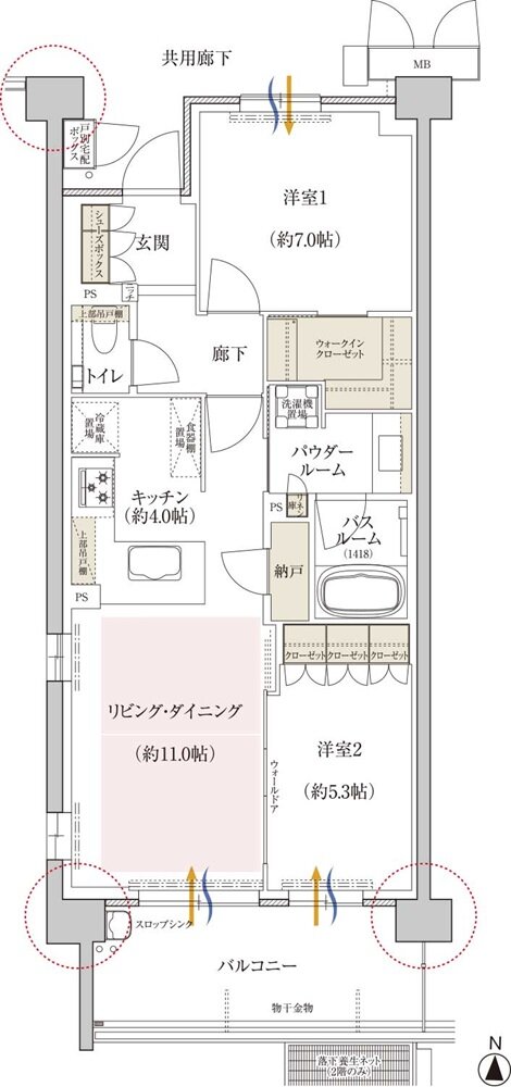 プレミスト京都 松ケ崎 間取り JA type