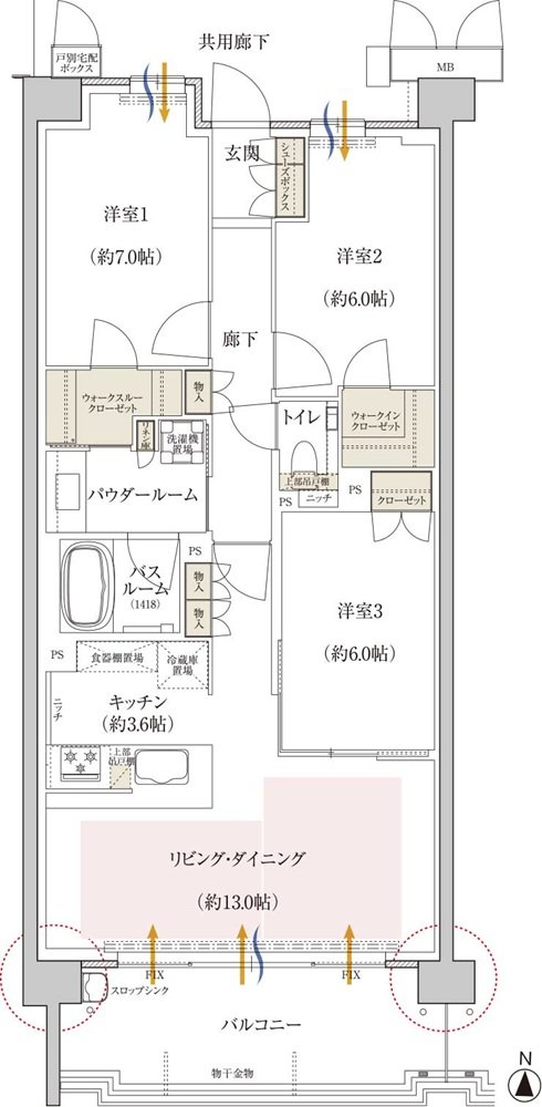 プレミスト京都 松ケ崎 間取り DA type