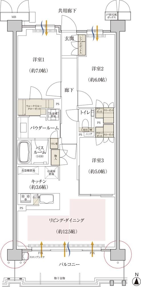 プレミスト京都 松ケ崎 間取り DD type