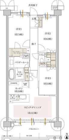プレミスト京都 松ケ崎 間取り DD type