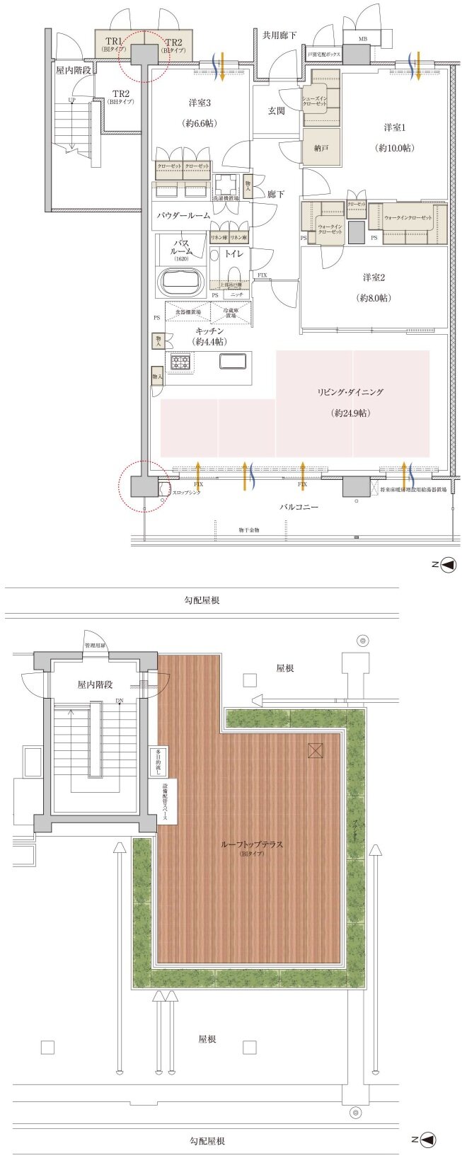 プレミスト京都 松ケ崎 間取り BI type