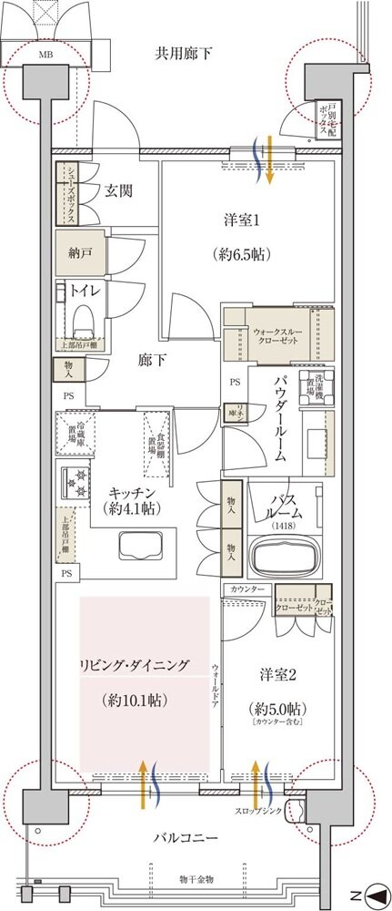 プレミスト京都 松ケ崎 間取り AL type