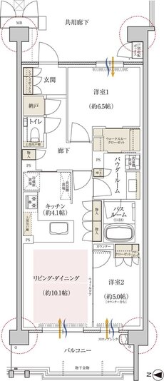 プレミスト京都 松ケ崎 間取り AL type