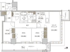 プレミストタワー千里丘 間取り S-I TYPE