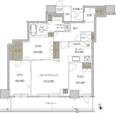 プレミストタワー千里丘 間取り P-E TYPE
