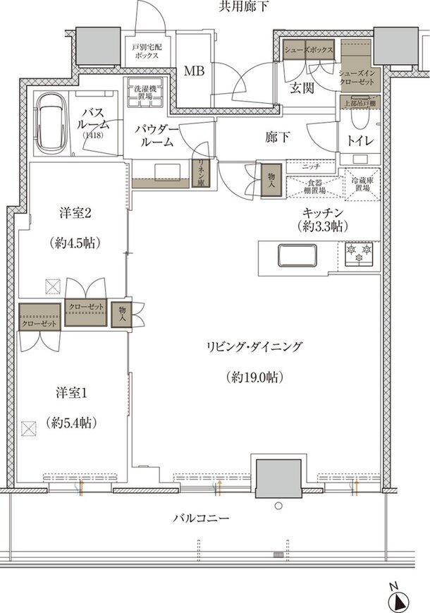 プレミストタワー千里丘 間取り P-F TYPE PLAN SELECT