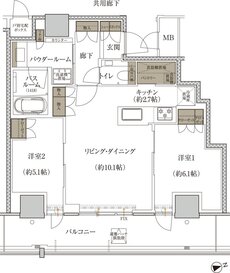 プレミストタワー千里丘 間取り P-I TYPE