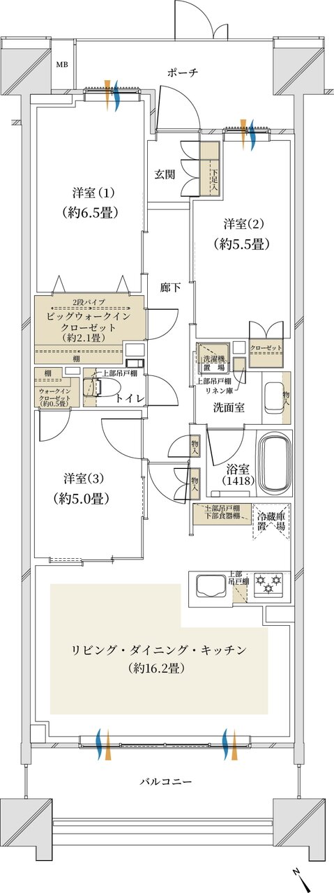 クレストプライムシティ南砂 間取り S-D type