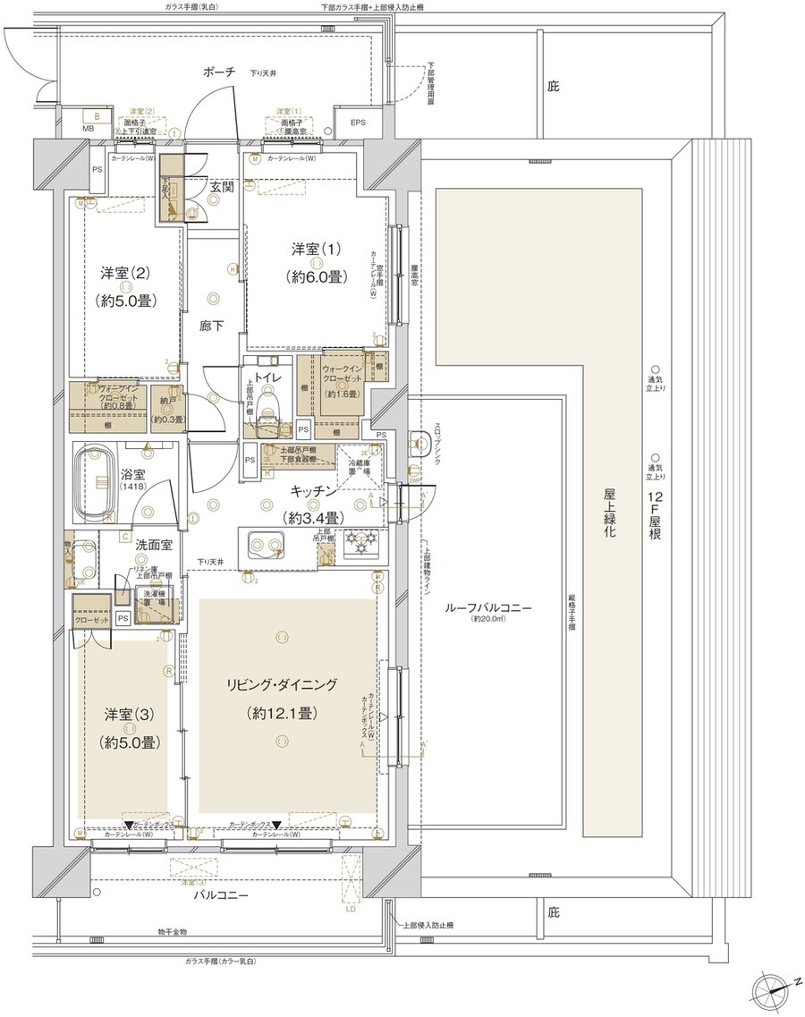 クレストプライムシティ南砂 間取り A-Vr type