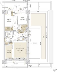 クレストプライムシティ南砂 間取り A-Vr type