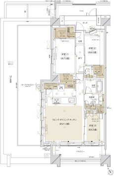 クレストプライムシティ南砂 間取り S-Qr type