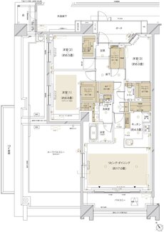 クレストプライムシティ南砂 間取り S-Rr type