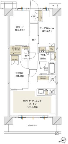 クレストプライムシティ南砂 間取り M-C type