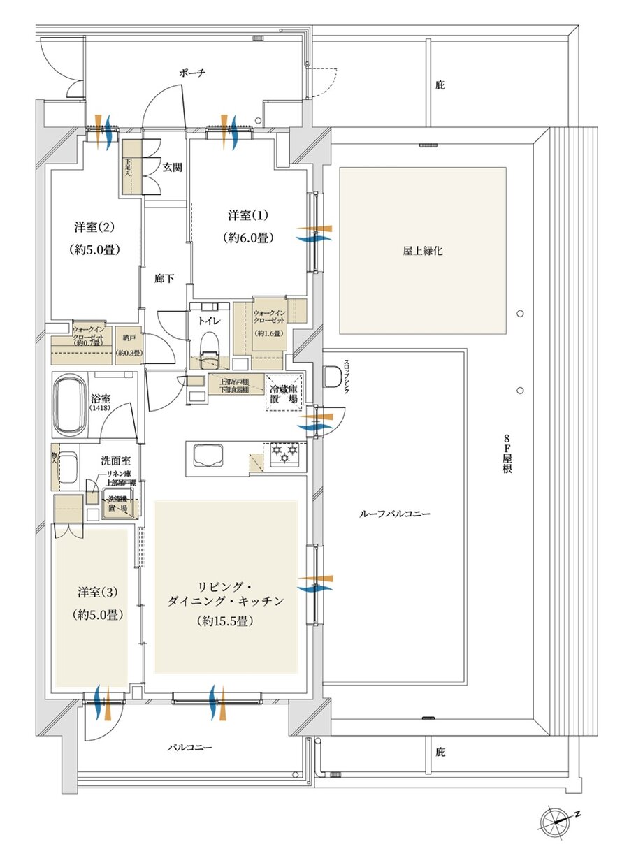 クレストプライムシティ南砂 間取り A-Rr type