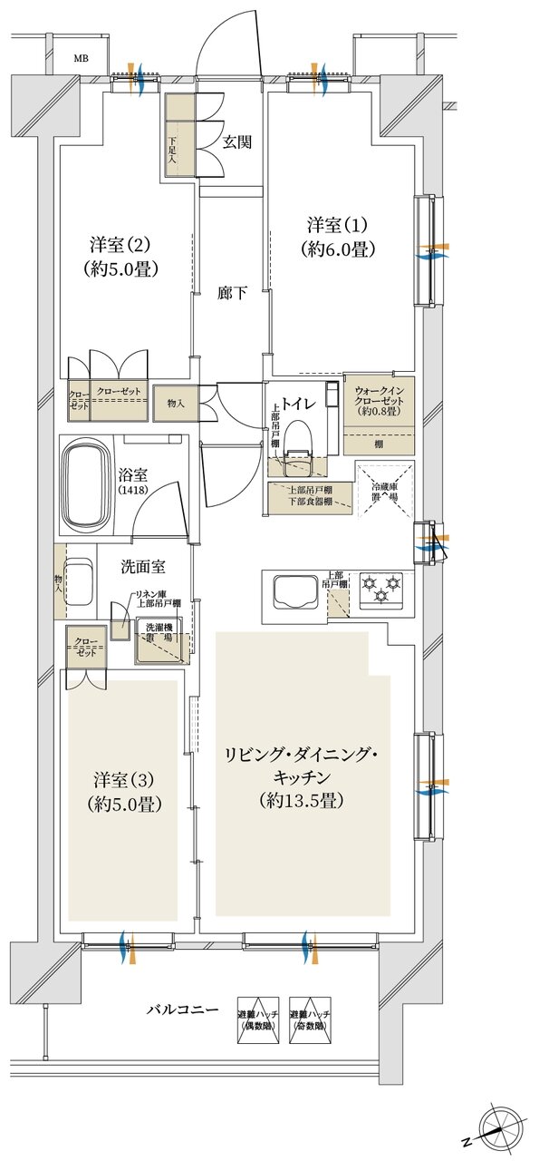 クレストプライムシティ南砂 間取り M-A1 type【第3期1次】