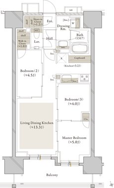 クレストタワー西日暮里 間取り B type