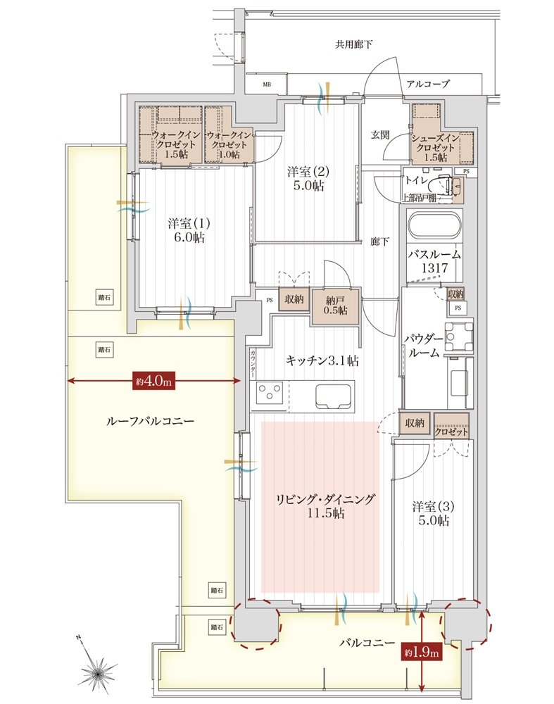 アルファステイツ市川下総中山 間取り Cr type