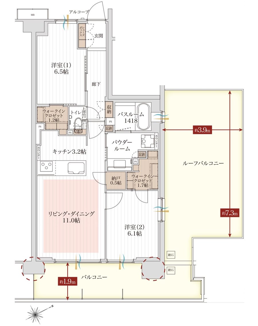 アルファステイツ市川下総中山 間取り Ir type