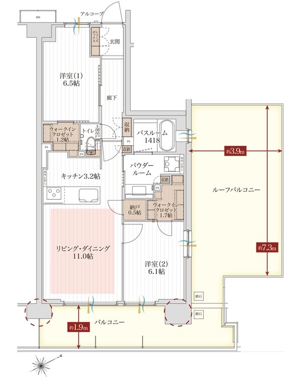 アルファステイツ市川下総中山 間取り Ir type