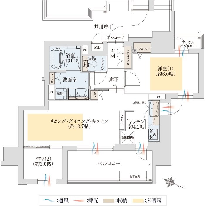 グランドパレス近江八幡 間取り G type