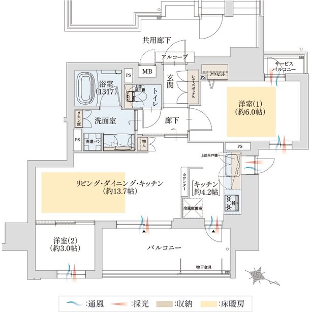 グランドパレス近江八幡 間取り G type