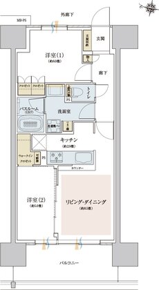 ザ・ライオンズ西九条 間取り H2 type