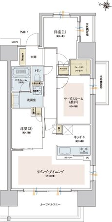 ザ・ライオンズ西九条 間取り J1 type
