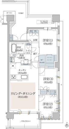 プラウド横浜新子安 間取り J type