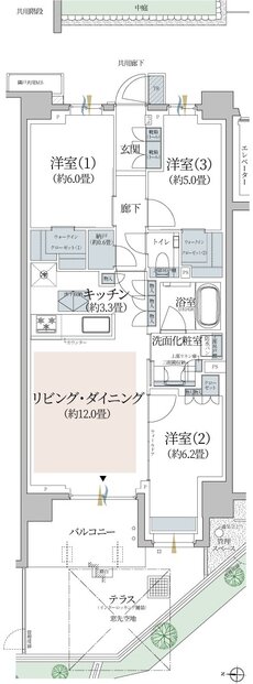 プラウド横浜新子安 間取り Dt type