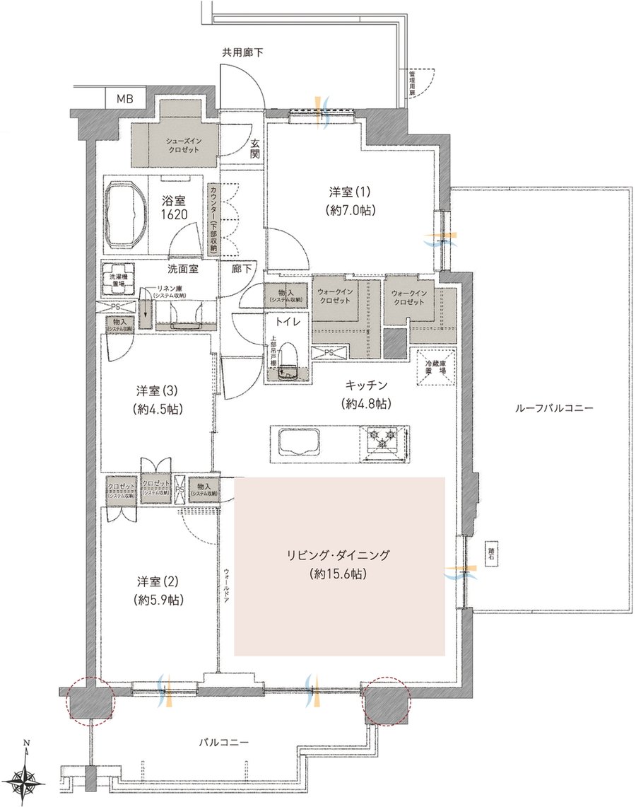レーベン東川口 ZEFEEL 間取り Pr type