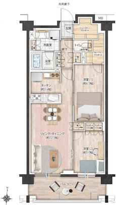 レーベン東川口 ZEFEEL 間取り D type