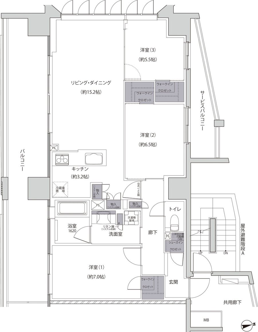 レーベン福井中央ARCGATE 間取り A type