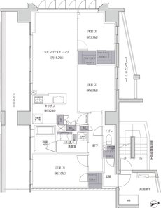 レーベン福井中央ARCGATE 間取り A type