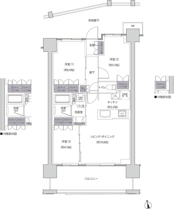 レーベン福井中央ARCGATE 間取り C type
