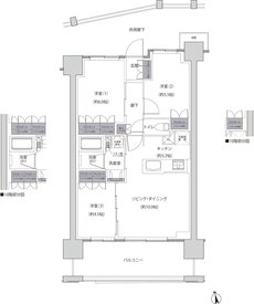 レーベン福井中央ARCGATE 間取り C type