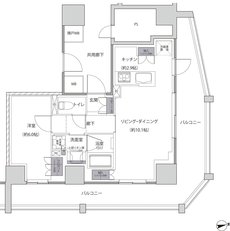 レーベン福井中央ARCGATE 間取り H type