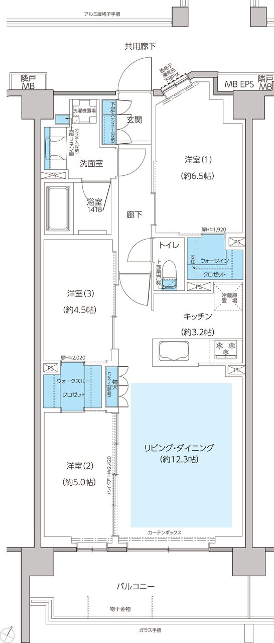 レーベン和光 THE GRANDE 間取り CC type