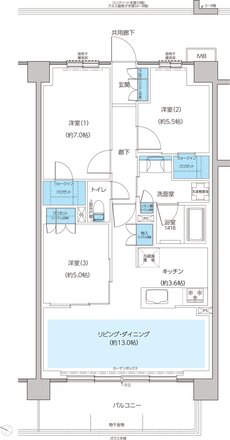 レーベン和光 THE GRANDE 間取り EA type